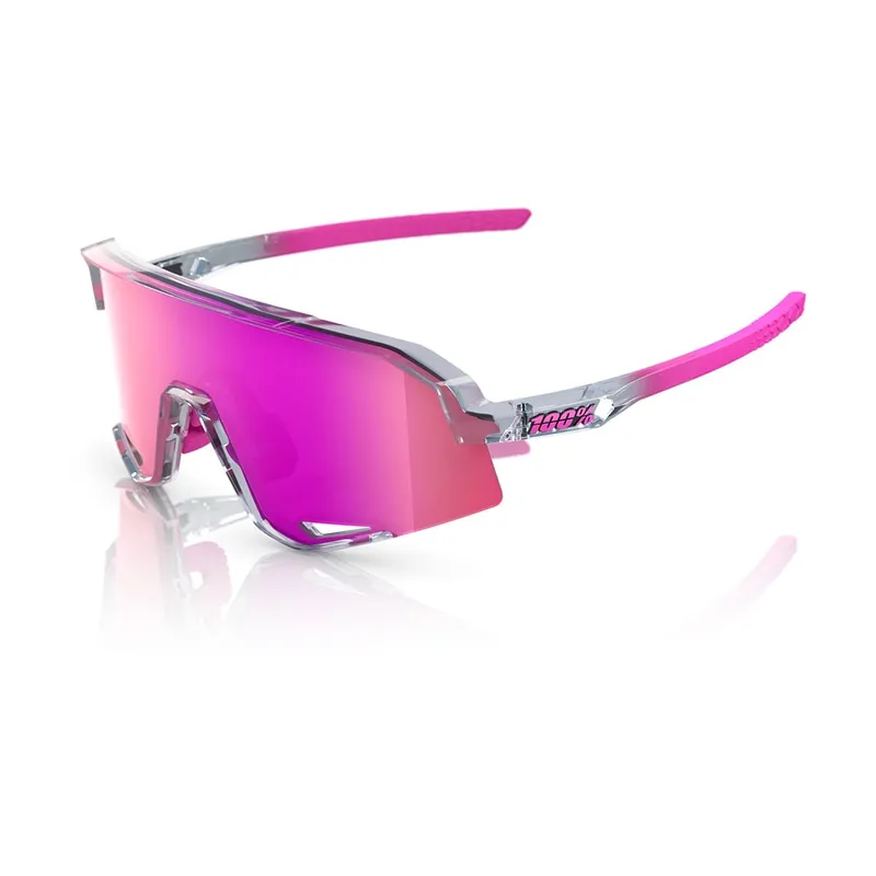 Gafas 100% SLENDALE POLISHED Violeta espejo translúcido