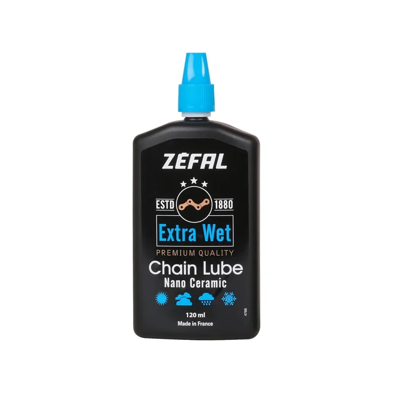 ZEFAL EXTRA WET LUBE Lubricante Cerámico para Cadenas - Todas las Condiciones (120 ml)