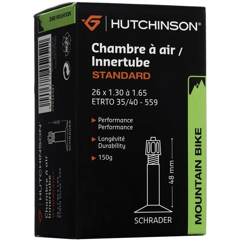 Cámara de aire HUTCHINSON 26x1.30 - 1.65 Schrader 48mm