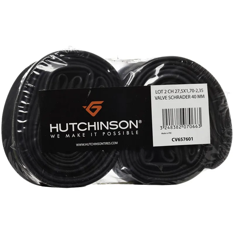Cámara de aire HUTCHINSON 27.5x1.70 - 2.35 Schrader 40mm (Juego de 2)