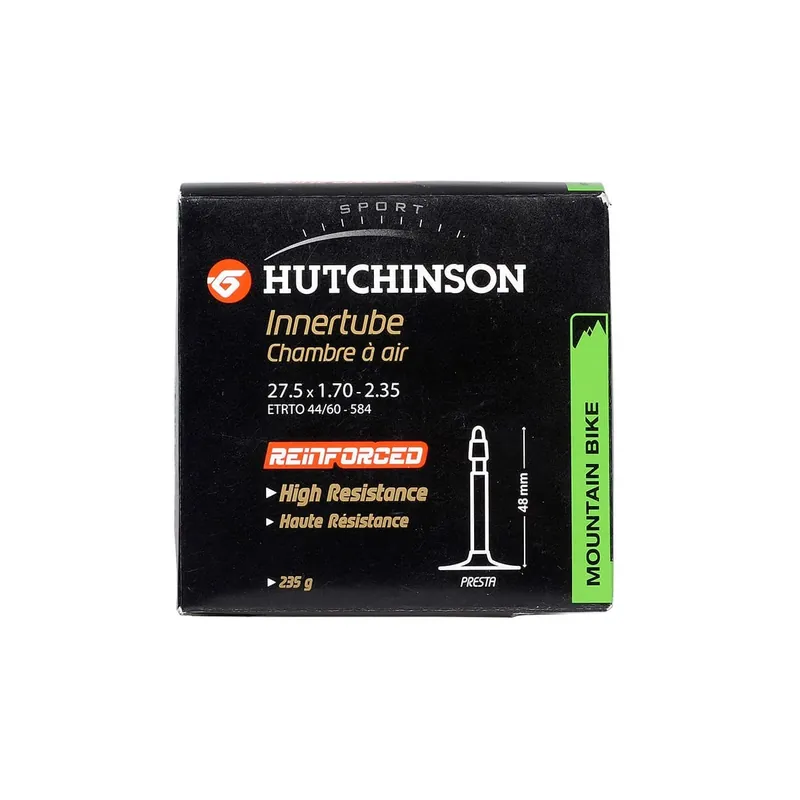 Cámara de aire HUTCHINSON REINFORCED 27.5x 1.70 - 2.35 Presta 48mm