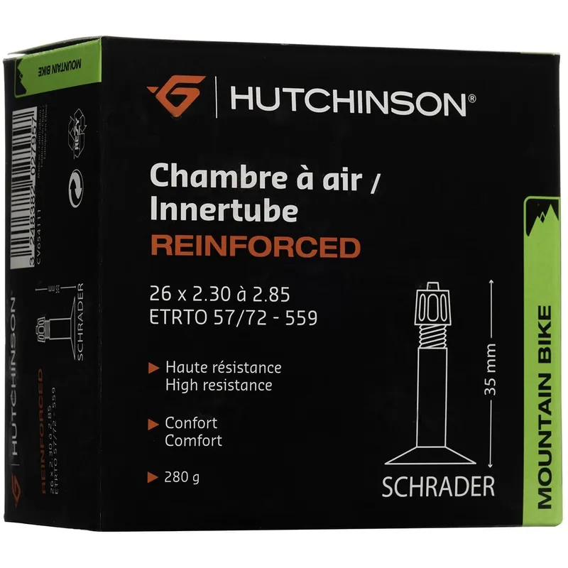Cámara de aire HUTCHINSON REINFORCED 26x 2.30 - 2.85 Schrader 48mm