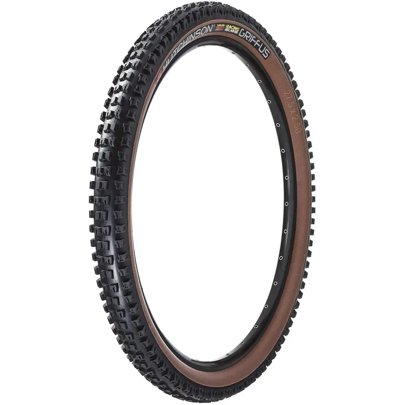 Neumático HUTCHINSON GRIFFUS 27.5x2.50 Racing Lab Hardskin Race Ripost Gravity Tubeless Ready Blando Negro/Marrón