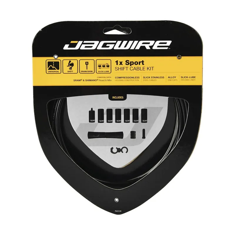 JAGWIRE SPORT SHIFT 1X Kit de cable y latiguillo de desviador Negro
