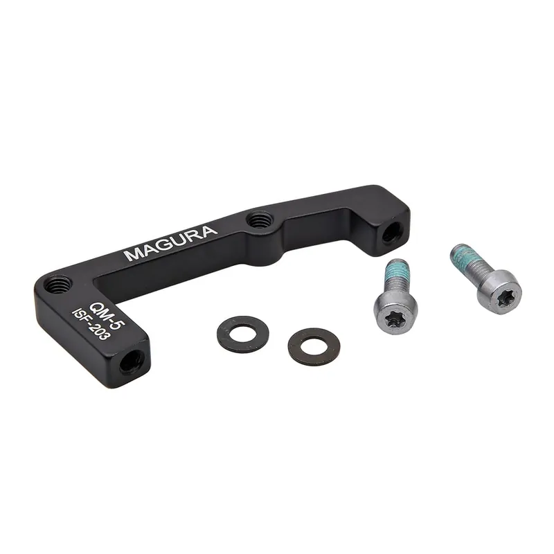 Adaptador pinza delantera PM / IS MAGURA QM5 Disc 203 mm (+43 mm) negro
