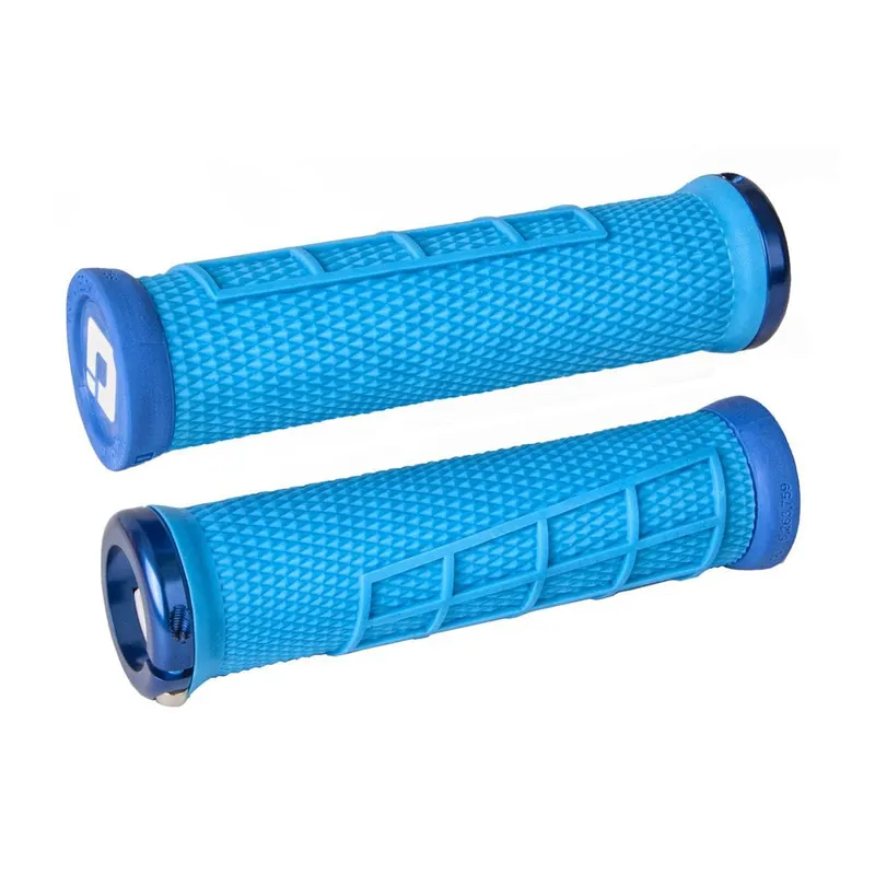 Puños ODI ELITE FLOW Lock-On 130 mm Azul