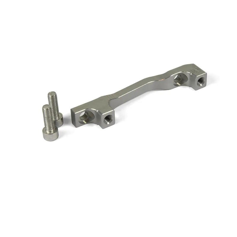 Adaptador pinza delantera / trasera PM / PM HOPE Disc 160-200mm / 180-220mm (+40mm) #HBMM Plata