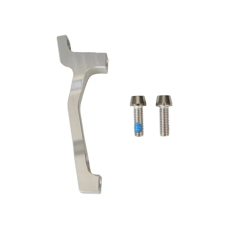 Adaptador pinza delantera / trasera PM / PM HOPE 220mm (+20mm) #HBMP Plata