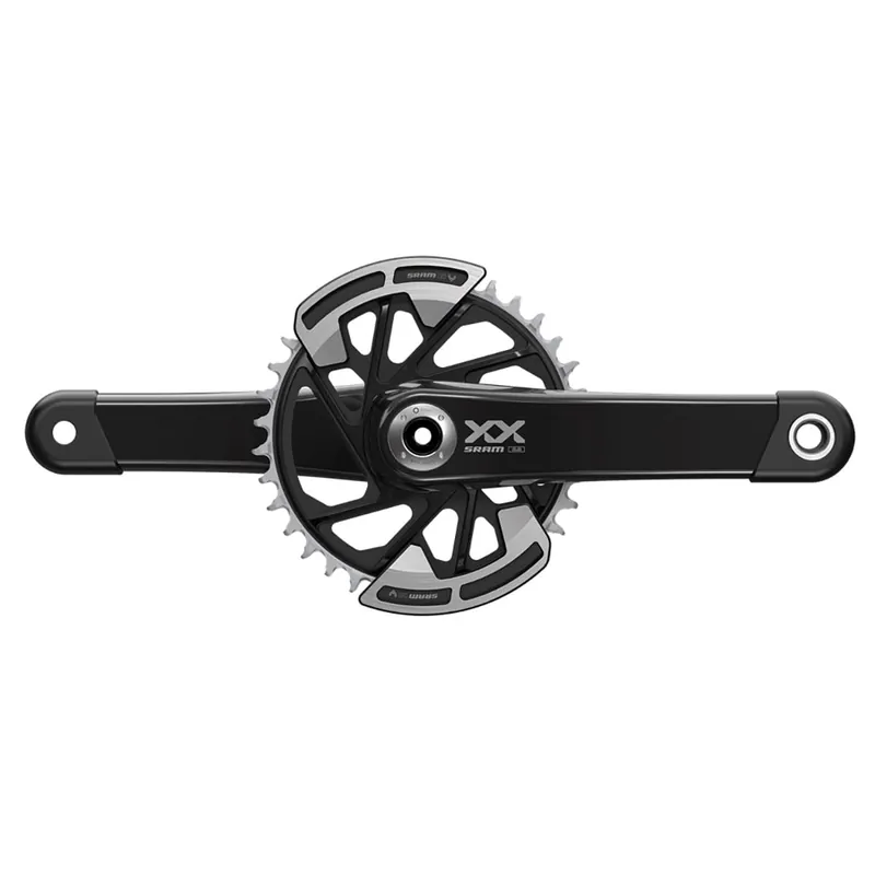 SRAM XX T-TYPE EAGLE WIDE DUB 12V Mono platos y bielas Negro