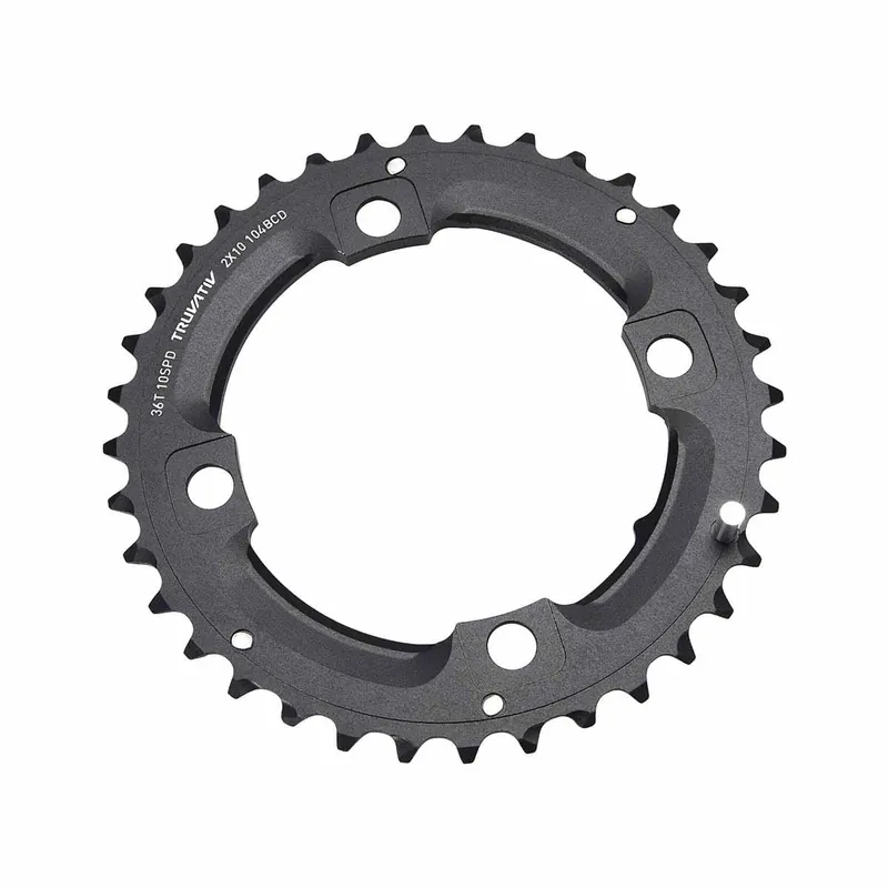 SRAM/TRUVATIV 10V 4 Agujeros 104mm 36 Dts L-PIN Alu Negro Plato Exterior