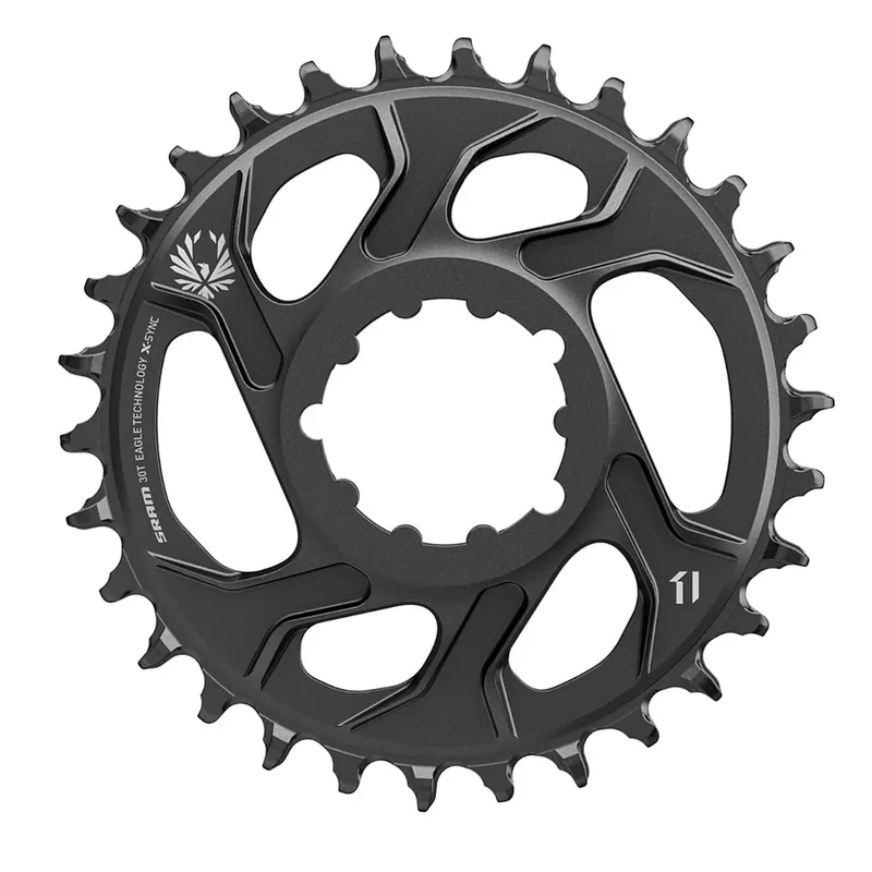 SRAM EAGLE X-SYNC 2 12V Direct Mount Offset 6mm Alu Mono Plato Negro