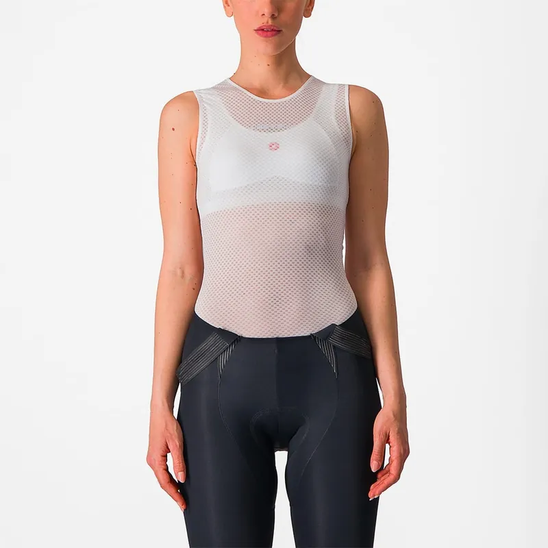 CASTELLI PRO MESH Ropa interior femenina sin mangas Blanco
