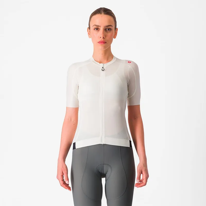 Maillot CASTELLI ESPRESSO Mujer Manga Corta Marfil/Negro
