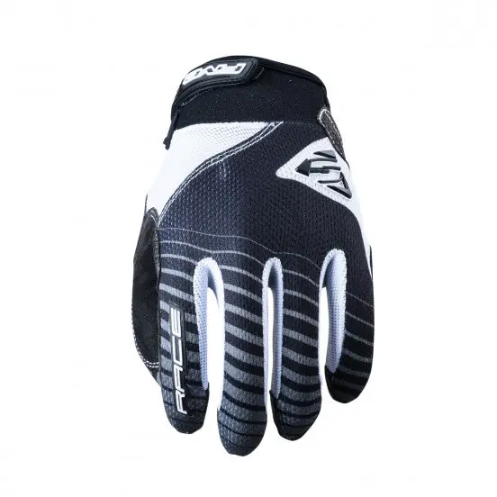 Guantes FIVE BMX RACE Junior Negro/Blanco