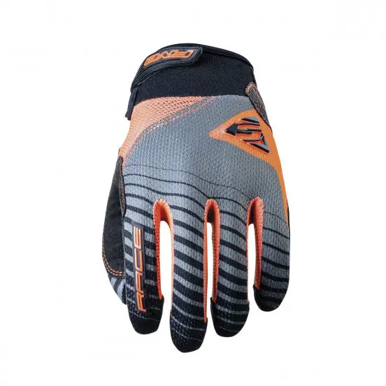 Guantes FIVE BMX RACE Junior naranja fluorescente