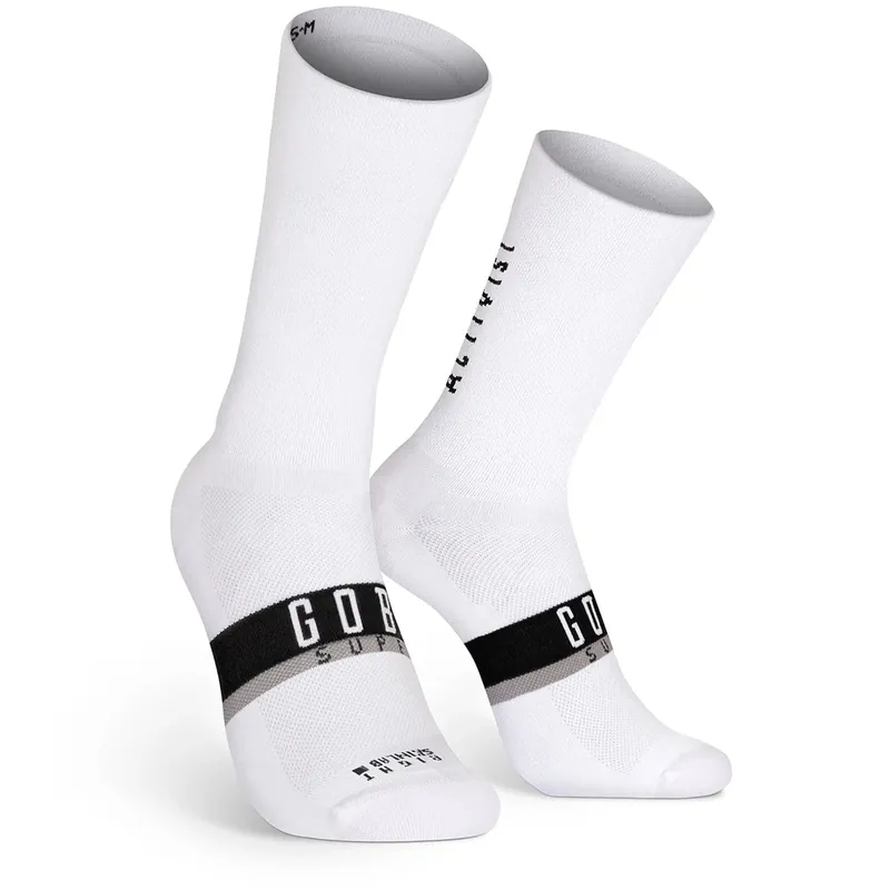 Superb Calcetin Extra Largo Gobik Unisex Axis Blanco