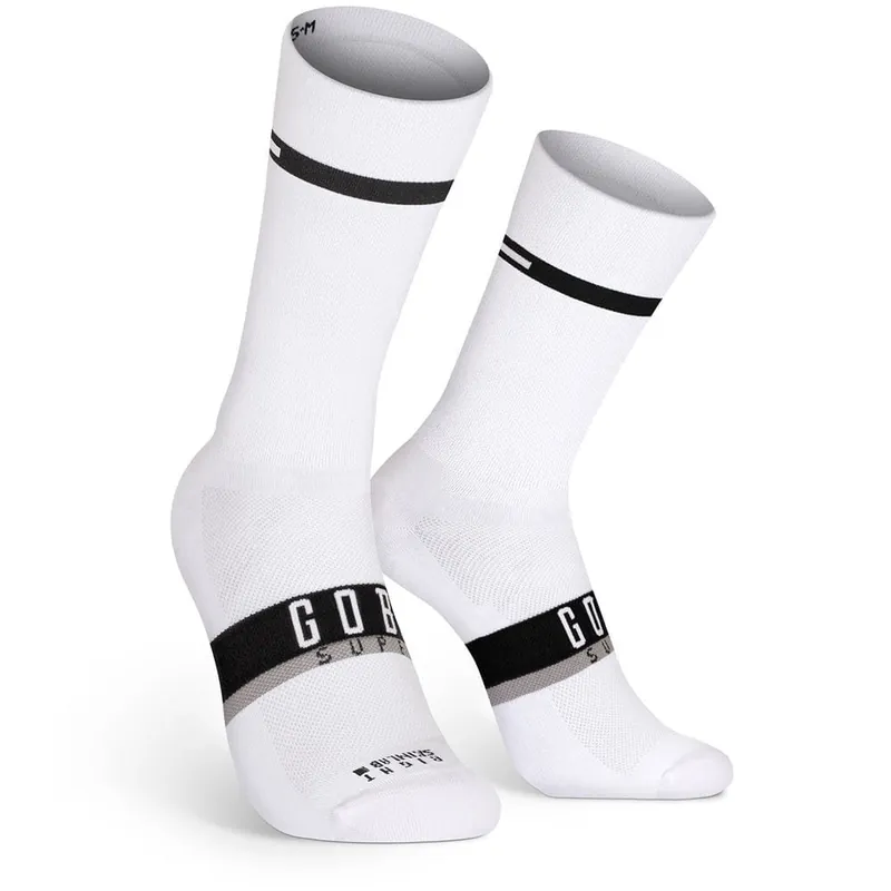 Superb Calcetin Extra Largo Gobik Unisex Horizon Blanco