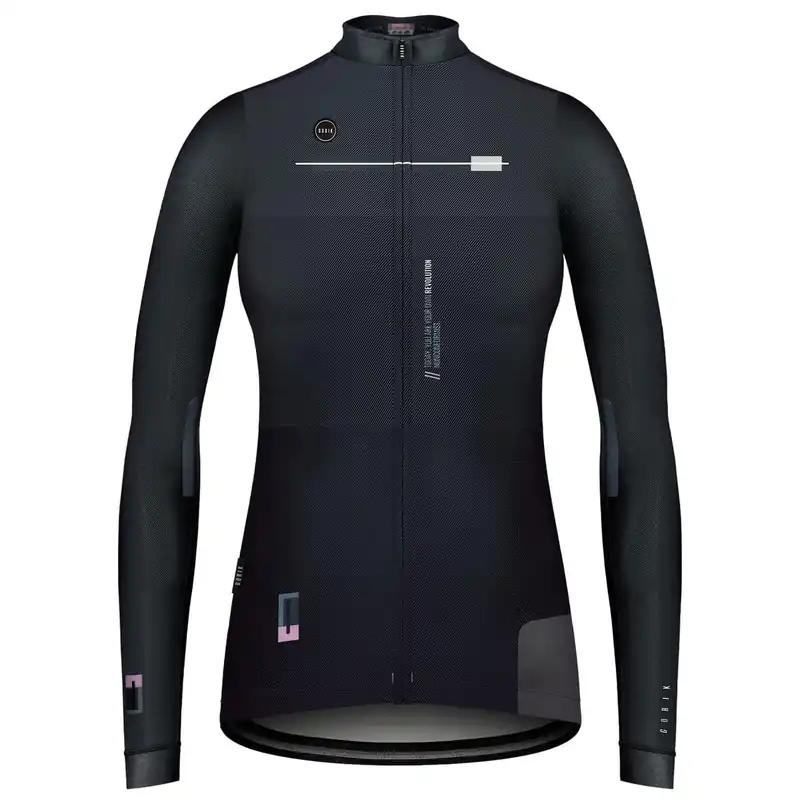 Cobble Maillot Manga Larga Gobik Mujer Dark Coal