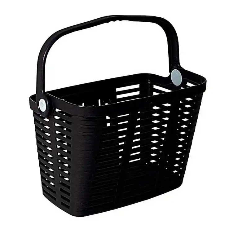 Cesto Delantero Plastico Con Soporte Bellelli Negro