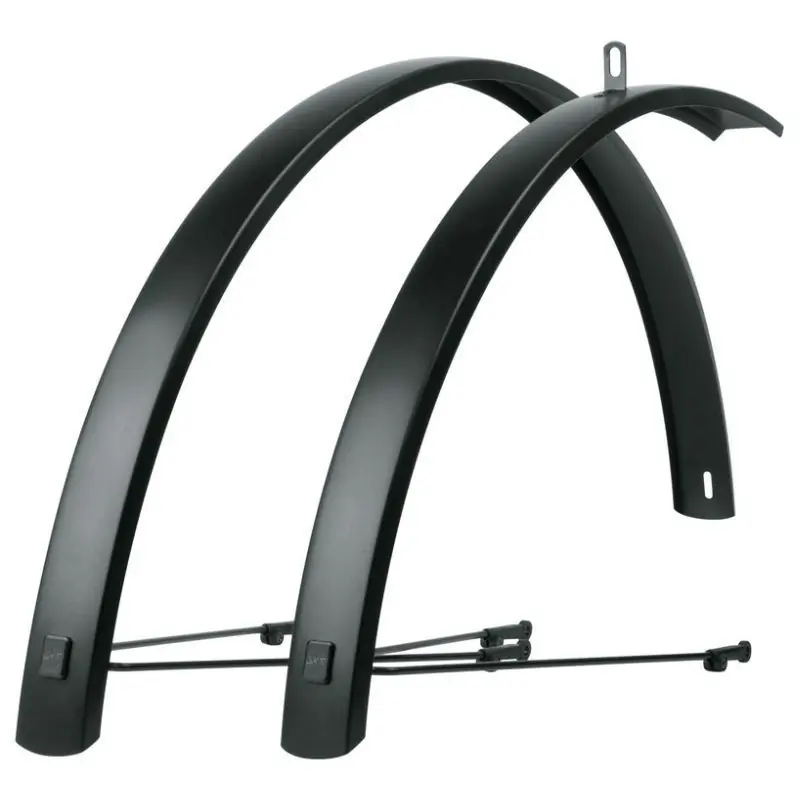 Pack Guardabarros Delantero/Trasero SKS Bluemels Edge 28" Negro Mate
