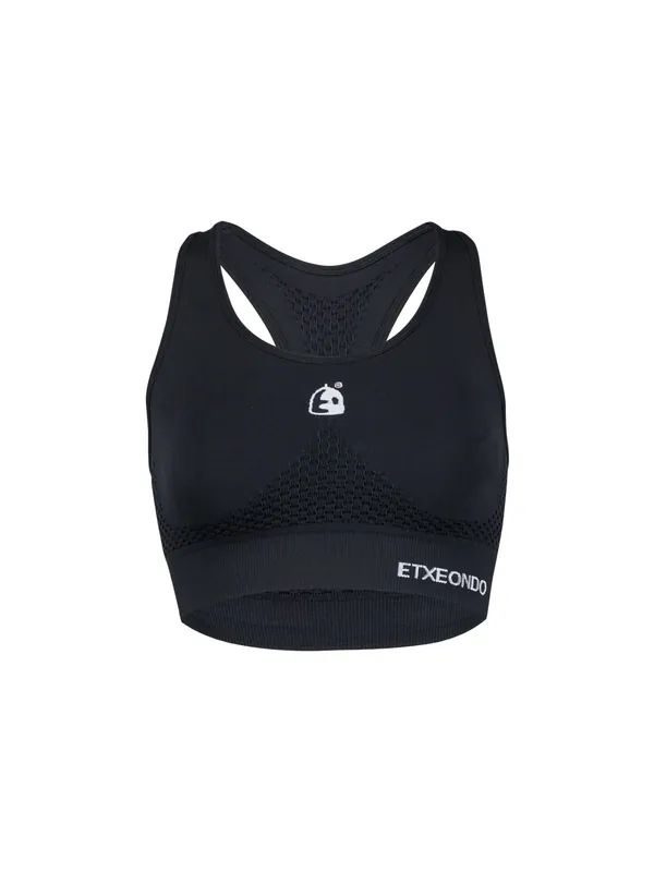 Sujetador Deportivo Etxeondo Mujer Negro