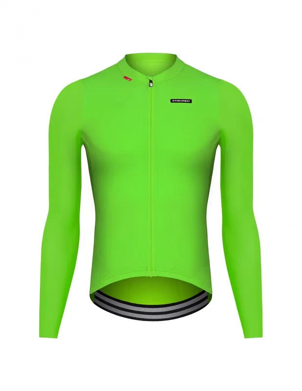 Alde Maillot Manga Larga Etxeondo Hombre 2023 Verde Fluor