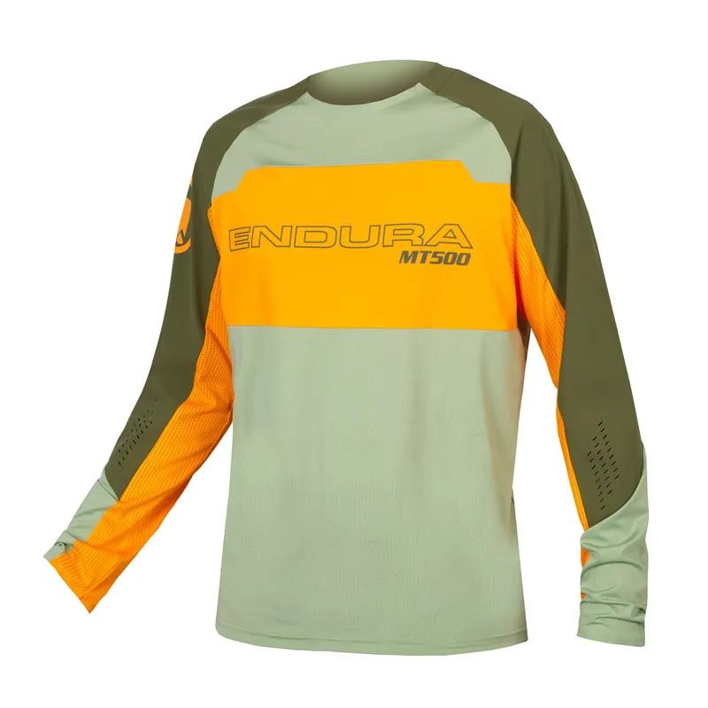 MT500 Burner Lite Maillot Manga Larga Endura Hombre Tangerine
