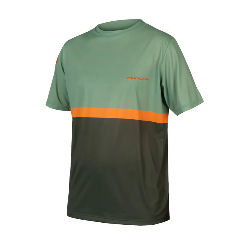 SingleTrack Core Tee II Maillot Manga Corta Endura Hombre Tangerine
