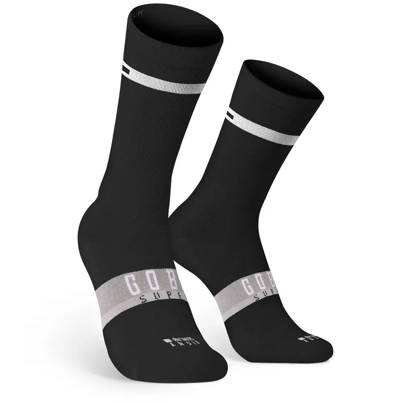 Superb Calcetin Extra Largo Gobik Unisex Horizon Negro