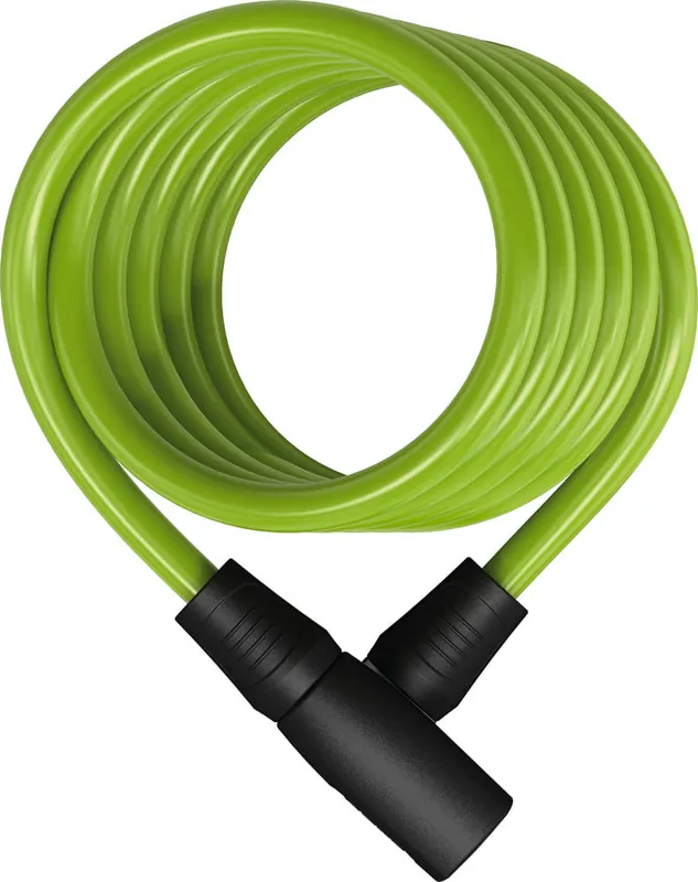Star 4508K/150 Candado Cable Espiral Llave Abus 1.5m Verde