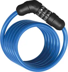 Star 4508C/150 Candado Cable Espiral Combinacion Abus 1.5m Azul