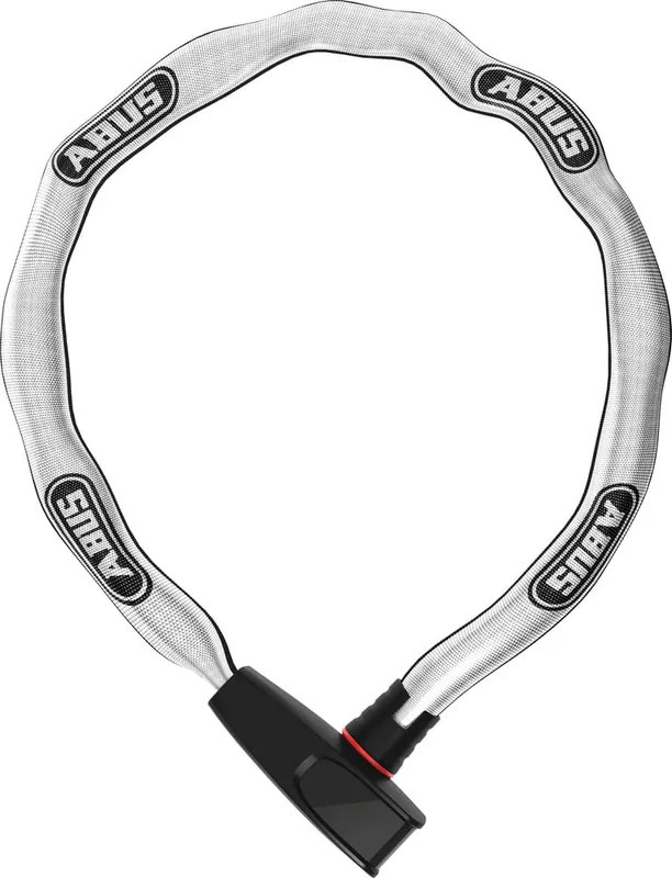 Catena 6806K/110 Cadena Cuadrada Llave Abus 1.1m Blanco Reflectante