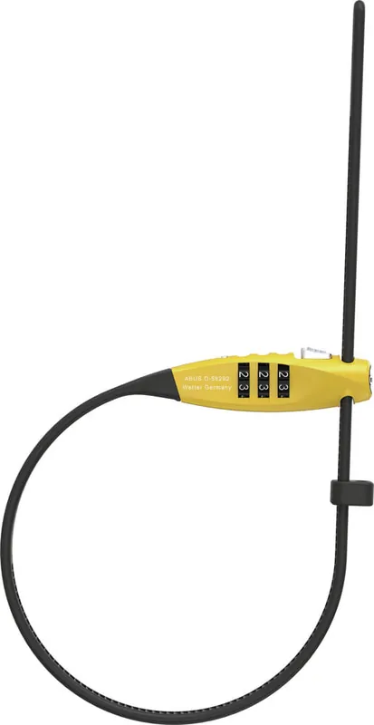 Combiflex Travelguard 75 Candado Combinación Cable Abus 75 cm Amarillo