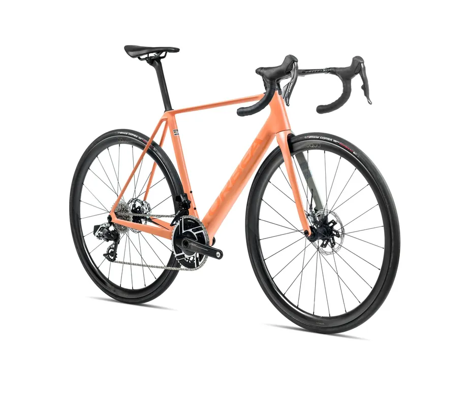 Orbea Orca M21eltd Pwr 2025 Orange Cloud Matt/Stone Blue Mat Gloss