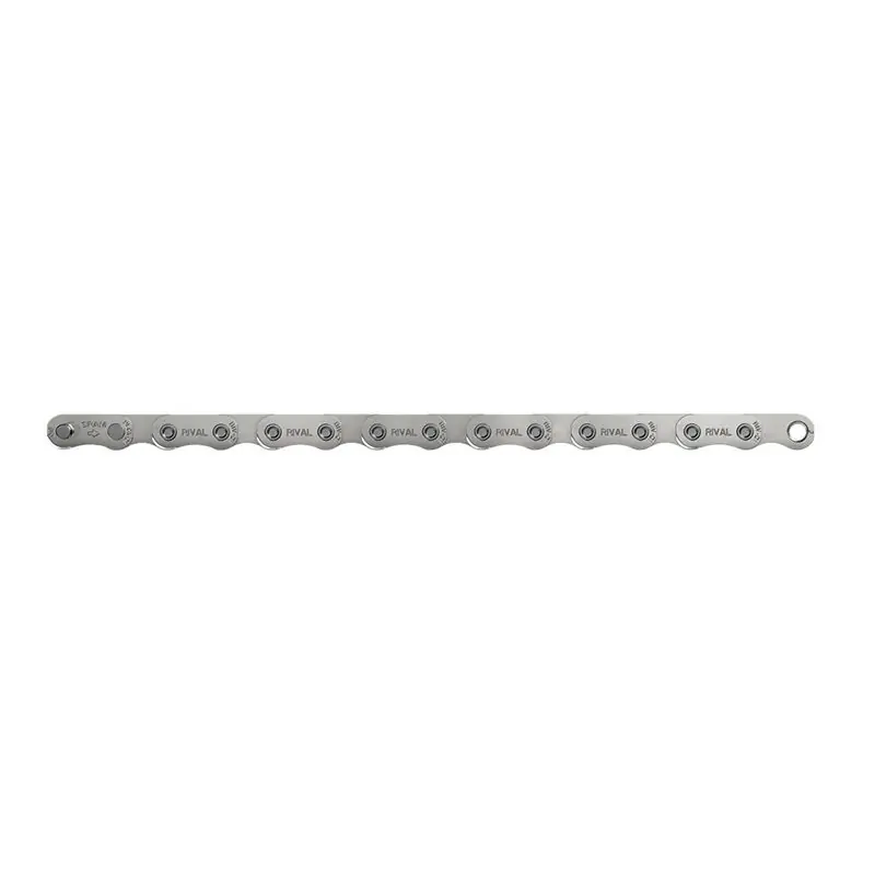 Cadena Sram Rival D1 Flattop 120 Eslabones Powerlock 12v Plata