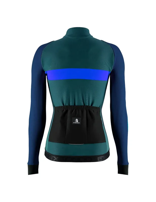 GOR 76 Gore-Tex Windstopper Chaqueta Etxeondo Mujer Verde Oscuro/Azul Marino