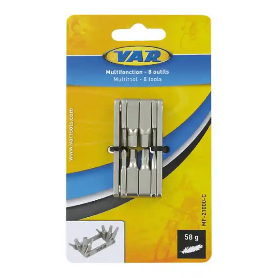Mini Herramienta Var 8 Funciones Acero Cromado