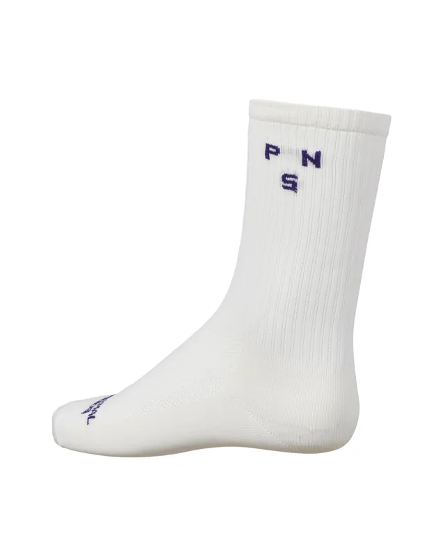 Calcetines Acanalados Pas Normal Studios Off-Race Unisex Blanco