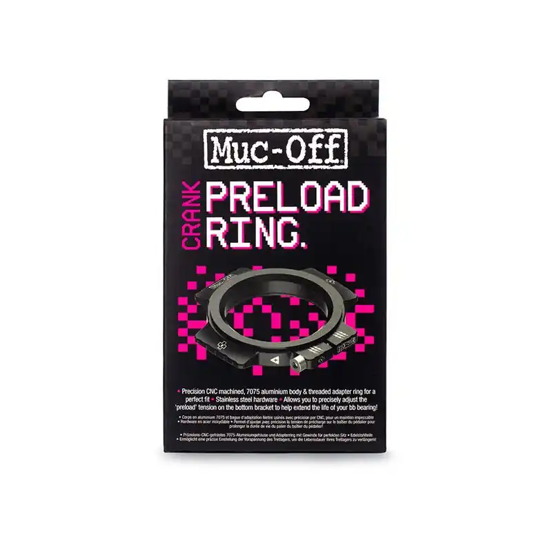 Arandela Ajuste Eje Pedalier Muc-off Bielas DUB Aluminio Negro
