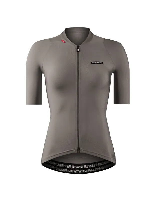 Alda Metalic Maillot Manga Corta Etxeondo Mujer Gris Topo