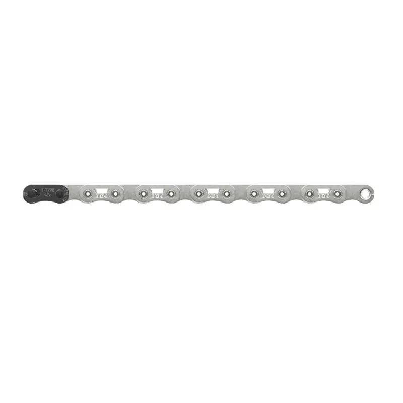 Cadena Sram XX SL T-Type Flattop Eagle Hollowpin 126 Eslabones 12v Plata