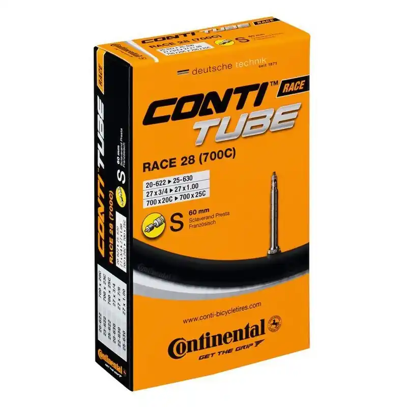 Cámara Continental Race 650x20-25 Válvula Presta 42mm 20-559/25-571