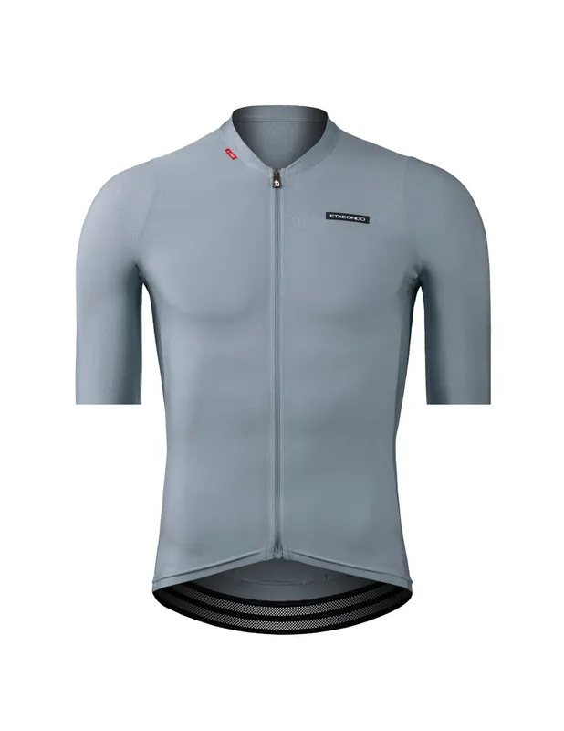 Alde Metalic Maillot Manga Corta Etxeondo Hombre Gris Perla