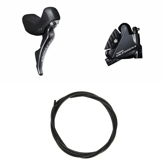 Kit Freno Disco Trasero Shimano Ultegra ST-R8020/BR-R8070/Latiguillo Negro