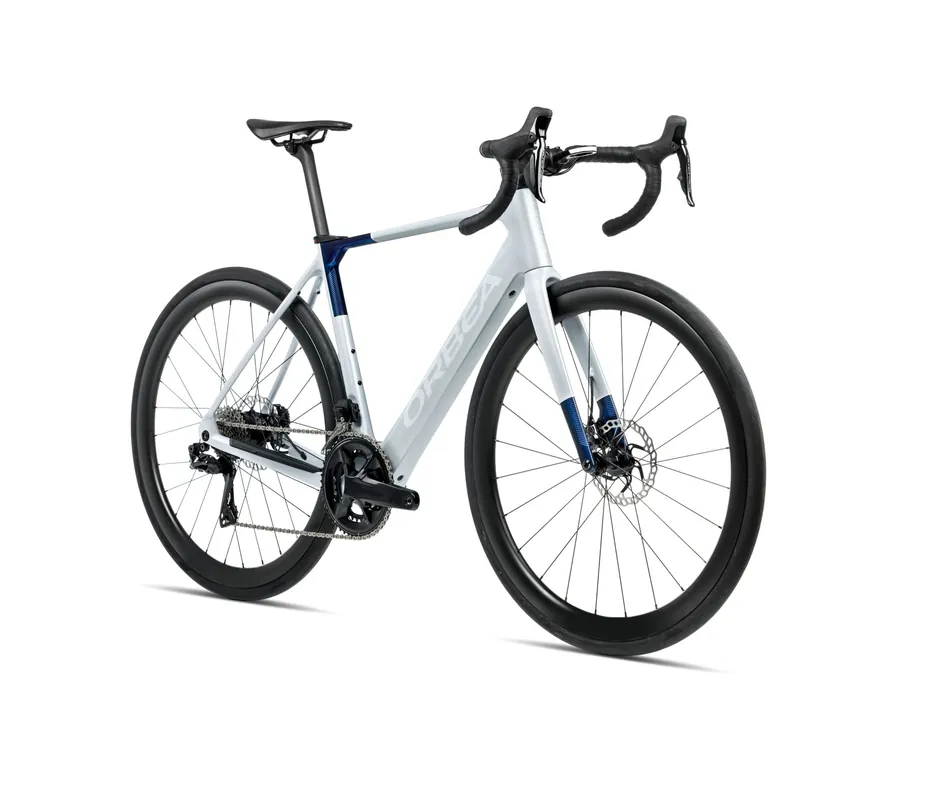 Orbea Gain M40 2026 Halo Silver Matt/Blue Carbon View Gloss