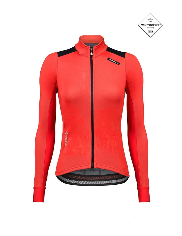 Etxeondo Chaqueta Dena Fem Gore-Tex Windstopper Rojo Sandia/Negro
