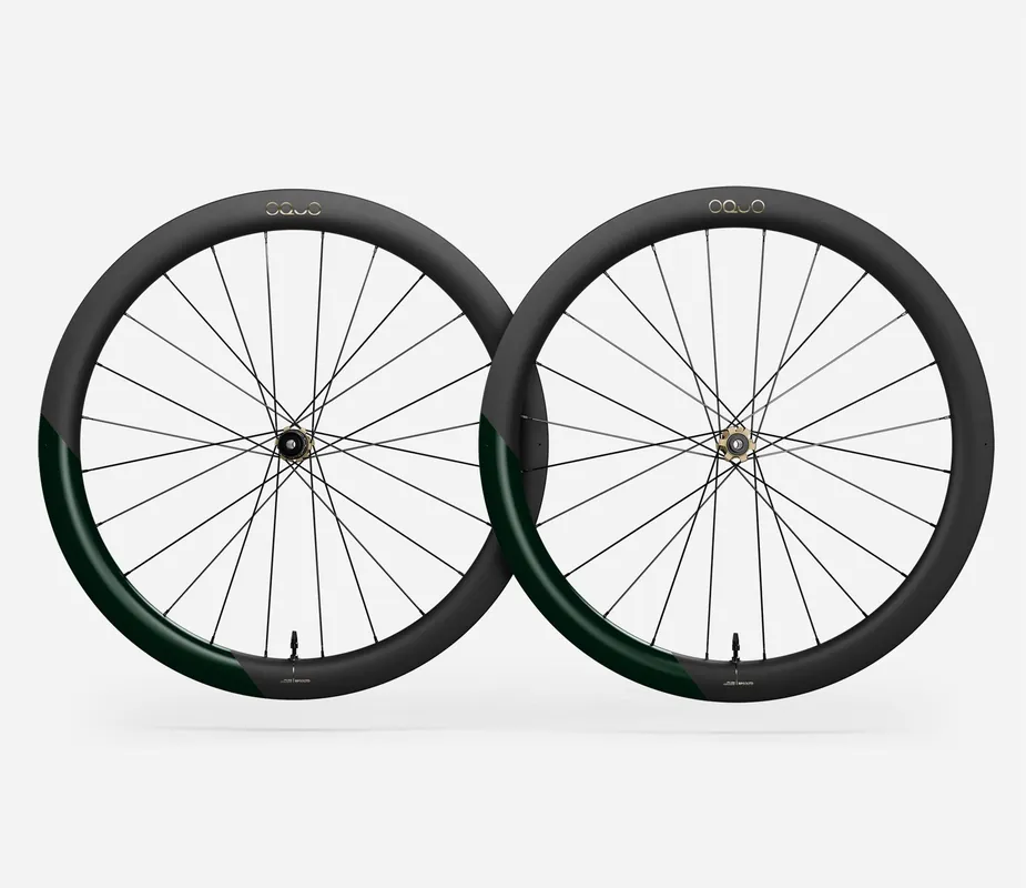 Oquo Juego Ruedas Gravel RP50LTD Shimano MS Metallic Dark Green