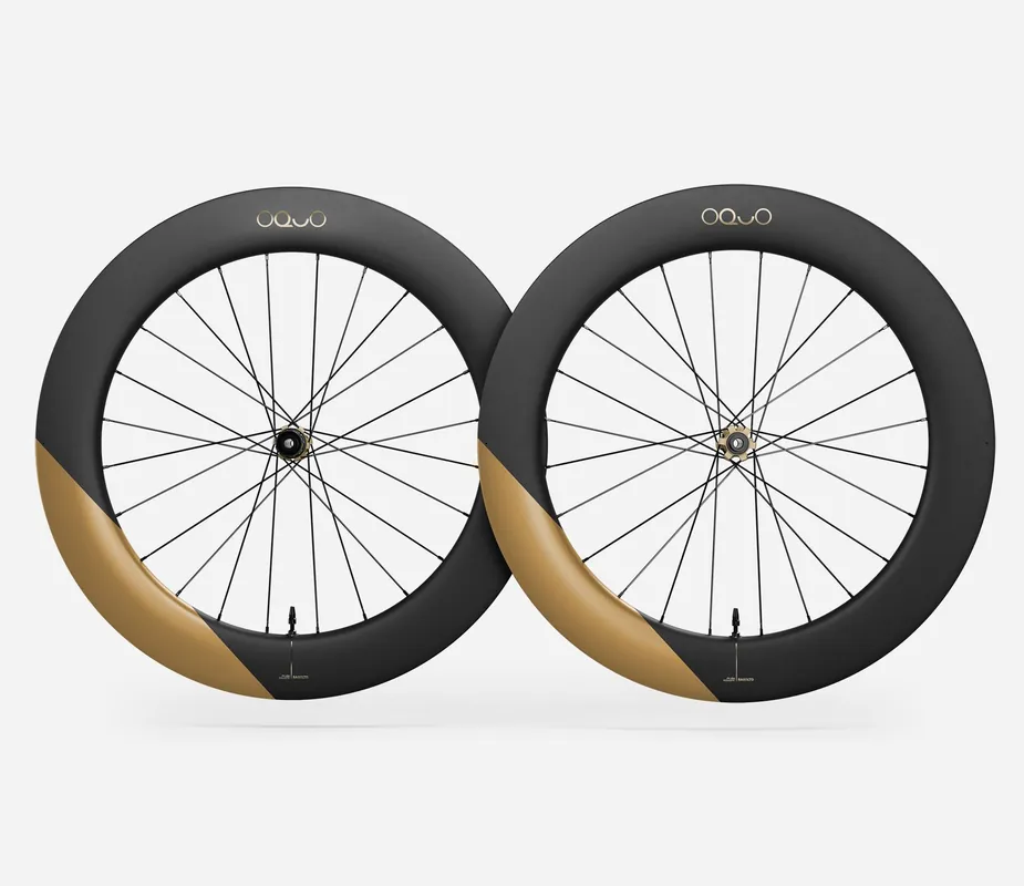 Oquo Juego Ruedas Carretera RA80LTD Sram XDR Metallic Golden Sand