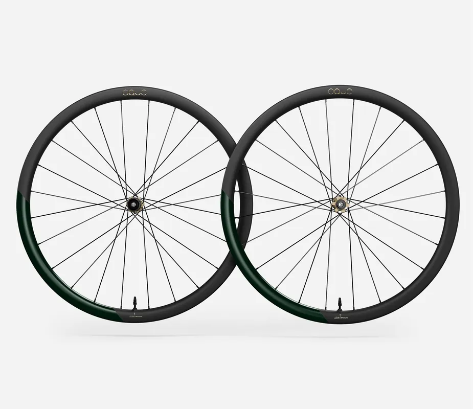 Oquo Juego Ruedas Gravel RP35LTD Shimano HG Metallic Dark Green