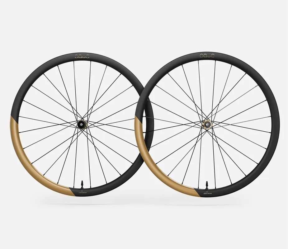 Oquo Juego Ruedas Gravel RP35LTD Sram XDR Metallic Golden Sand